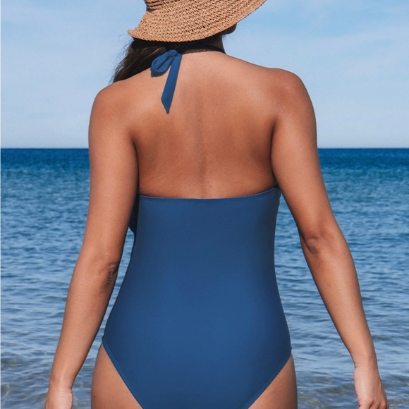 Cupshe One Piece Halter Swimsuit Small NWT - Picture 2 of 6